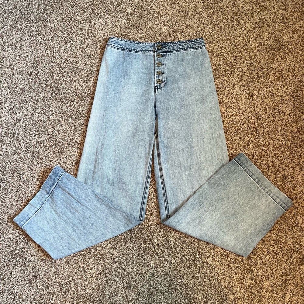 Wide leg Girls youth jeans size 16 SO cute and trendy